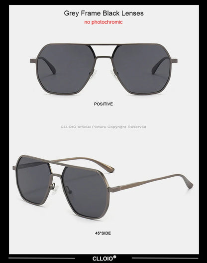 CLLOIO Anti-Glare Day & Night Vision Glasses – Polarized Photochromic UV400 Driving Sunglasses for Men & Women