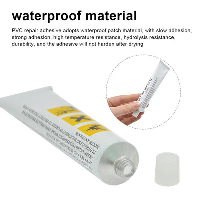 30ml/60ml PVC Adhesive Repair Glue – Waterproof Glue for Inflatable Boats, Toys, Kayaks & Swimming Rings