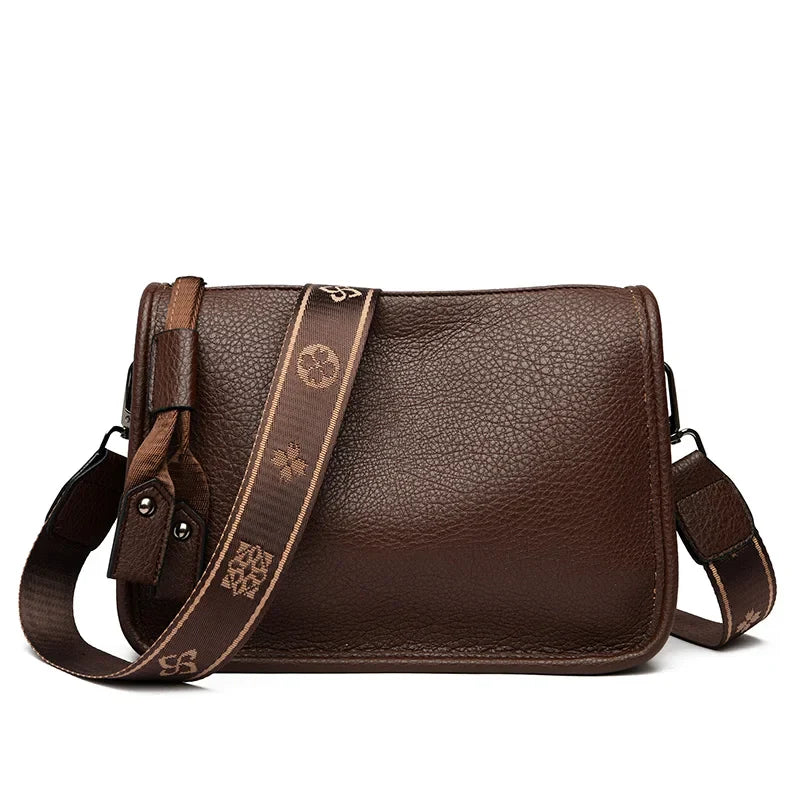 2024 High-Quality Genuine Leather Women’s Tote Bag - Luxury Soft Cowhide Shoulder and Crossbody Messenger Bag