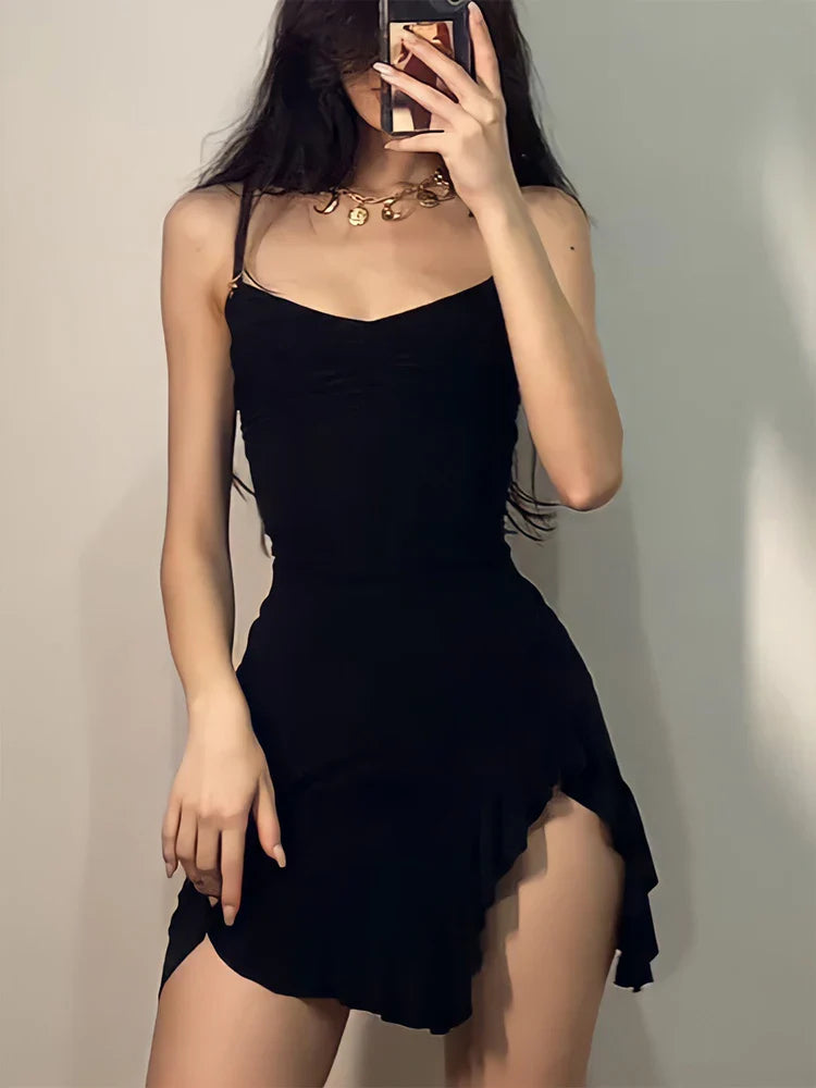 Strapless Sexy Mini Dress: Sleeveless Streetwear with Backless Design | Elegant A-Line Party Dress for Summer