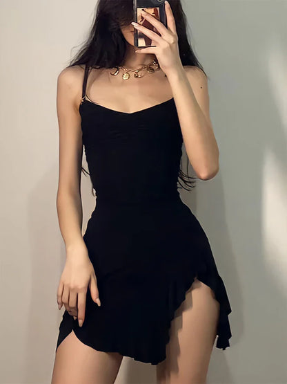 Strapless Sexy Mini Dress: Sleeveless Streetwear with Backless Design | Elegant A-Line Party Dress for Summer