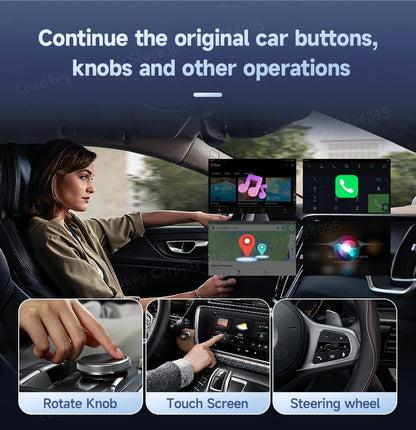 8+128GB Carlinkit TV Box — Android 13 Wireless CarPlay & Android Auto Adapter, 8-Core Qualcomm, HDMI