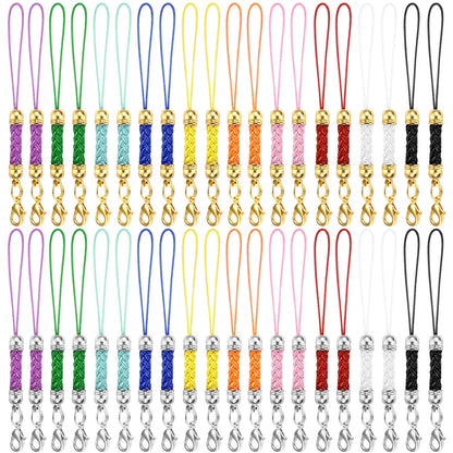 10Pcs Lanyard Strap Set - Lobster Clasp Rope Keychain Hooks Mobile Charms & Key Ring Accessories