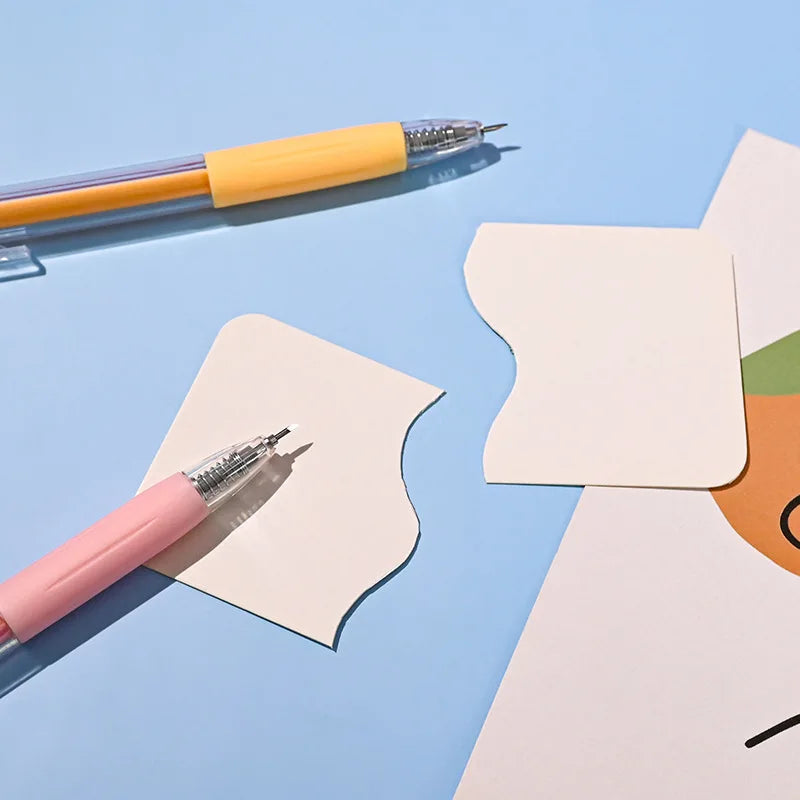 Art Utility Knife Set: Paper Cut Knife Pen Refill with Scrapbooking Cutting Tool - Sticker Tape Cutter for DIY Crafts