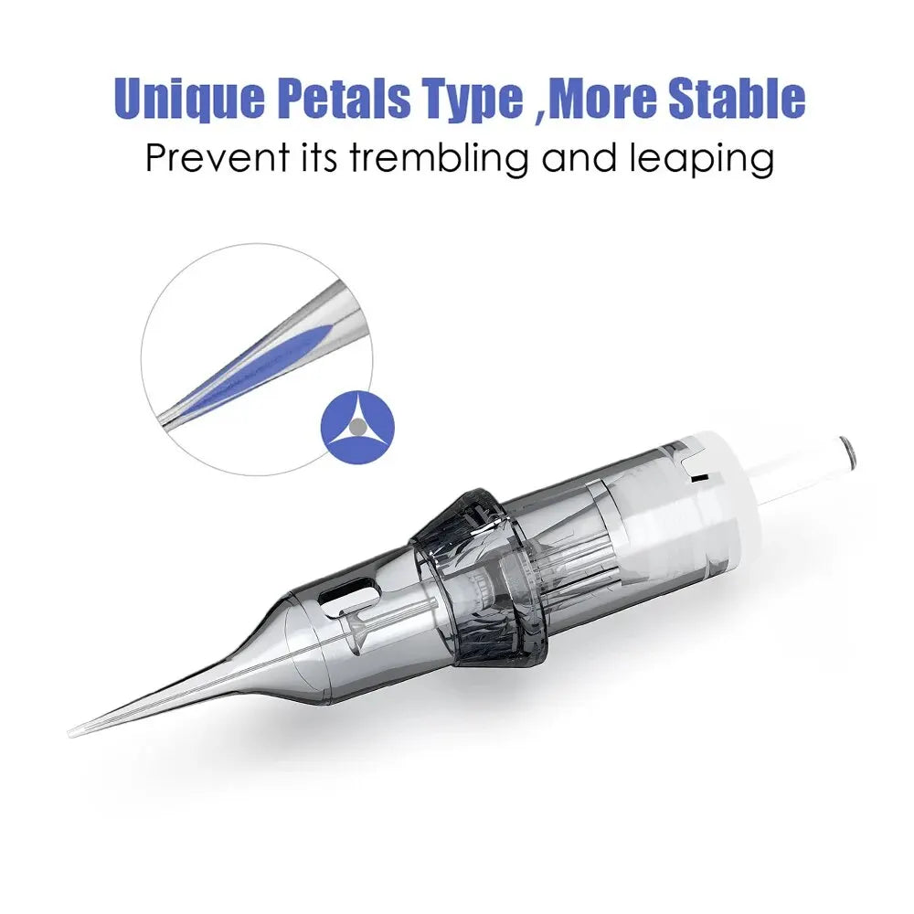 Thunderlord 20PCS Tattoo Needle Cartridges – Round Liner 1R for Permanent Makeup & Universal Tattoo Machines