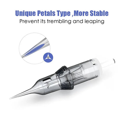 Thunderlord 20PCS Tattoo Needle Cartridges – Round Liner 1R for Permanent Makeup & Universal Tattoo Machines