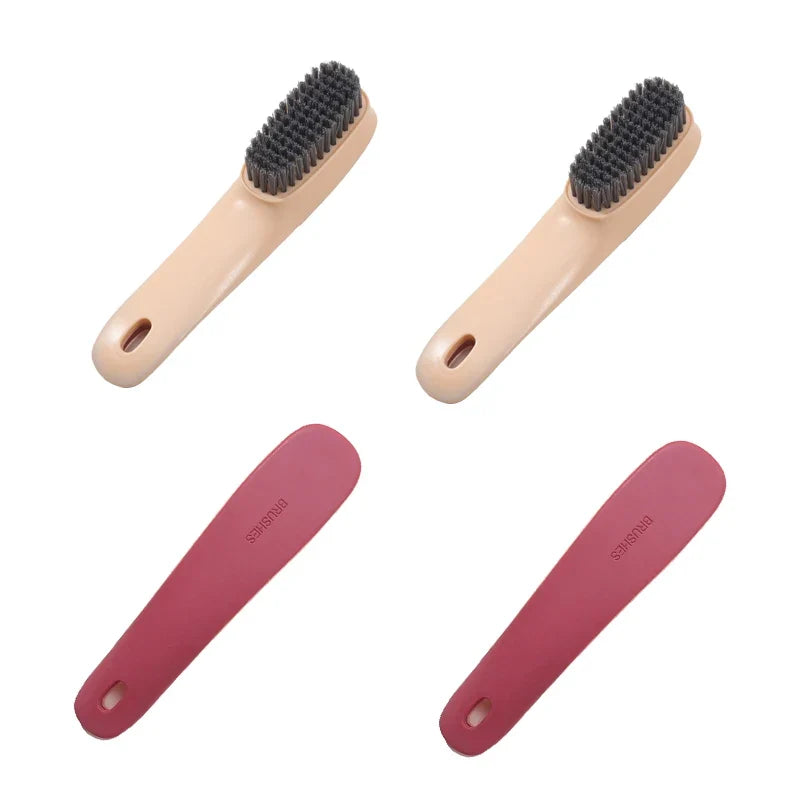 Multi-Purpose Shoe Cleaning Brush - Plastic Scrubbing Tool for Shoes, Clothes & Household Cleaning Tasks