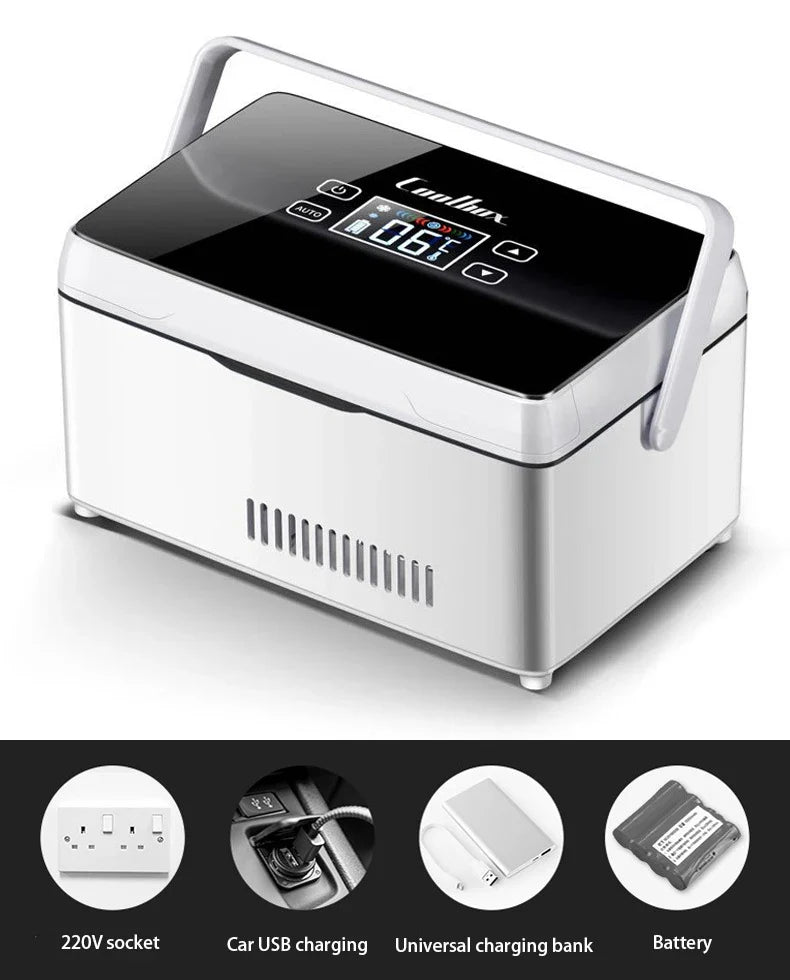 20400mAh Portable Insulin Refrigerator – USB Rechargeable Mini Cold Box with Bag for Medicine & Constant Temperature Storage
