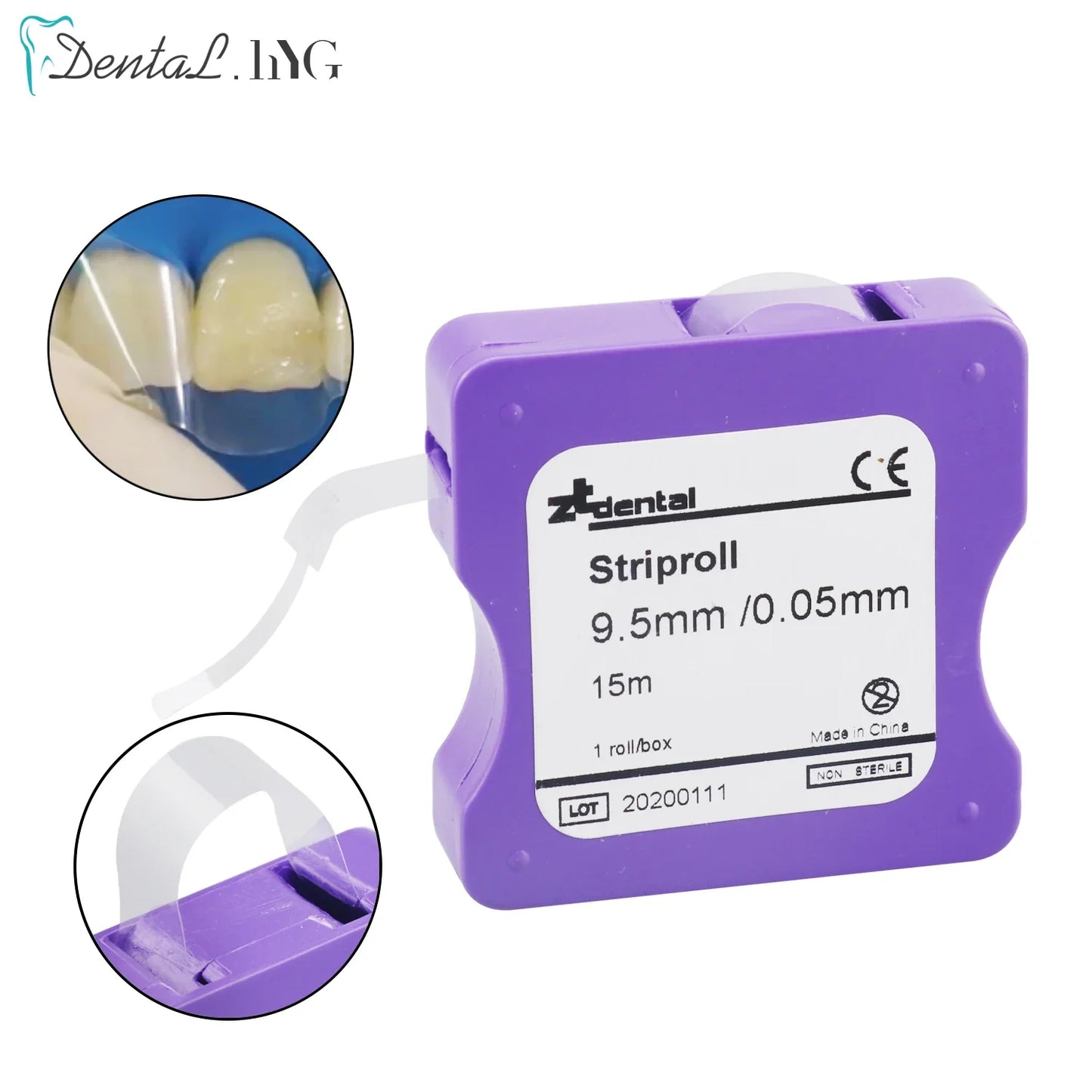 Dental Clear Matrix Bands Polyester Film Strips Roll 15m Length 0.05mm Thick 9.5mm Wide