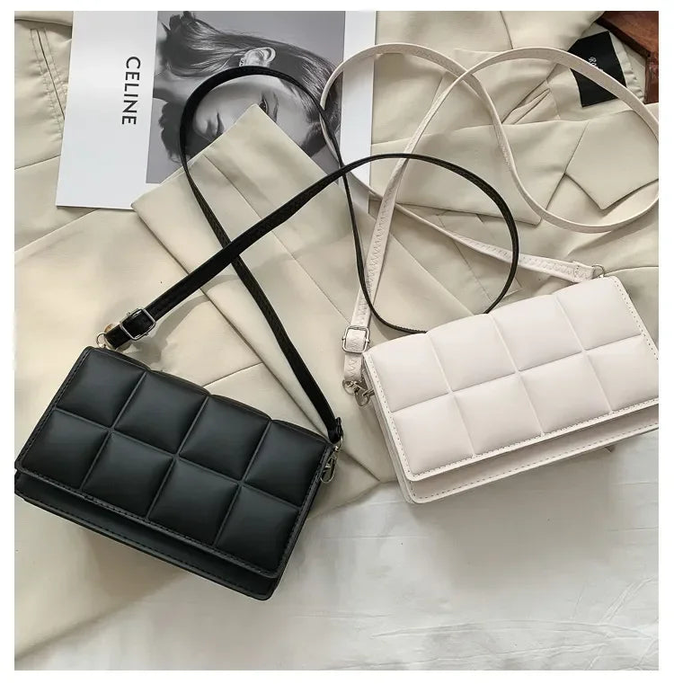 Fashion Brand Designer Women’s Shoulder Bag – Small PU Leather Crossbody, Classic Handle Handbag