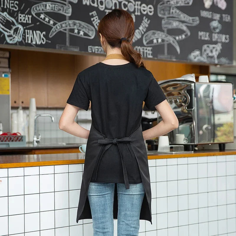 Waterproof Halter Apron – Unisex Kitchen Apron for Men & Women, Salon, Barbecue, Cleaning, Nail, and Roast Mandiles