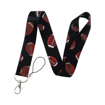 Soccer Ball Lanyard Credential Holder — Key, ID, USB Badge Neck Strap | Gym & Phone Accessories Gift