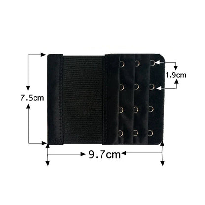 4-Row 4-Hook Bra Extender Set – Adjustable Strap Buckle for Bra Extension, Sewing Tool & Intimates Accessories