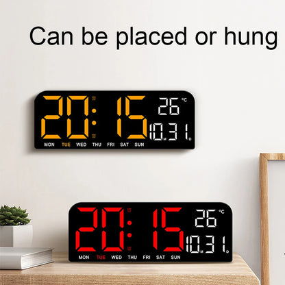 Electronic Digital Clock with 5 Modes – Voice Control & Adjustable Brightness Table Clock for Office, Living Room, Bedroom Decor