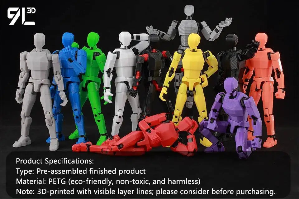 3D Printed Invincible 2.0 Superheroes Action Figures – Multi-Jointed Anime Toy Model Ornaments Gifts