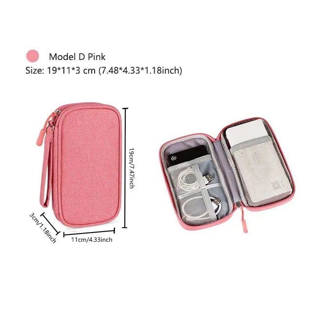 Waterproof Travel Cable Organizer Bag – Portable Digital Storage Pouch for Electronic Accessories