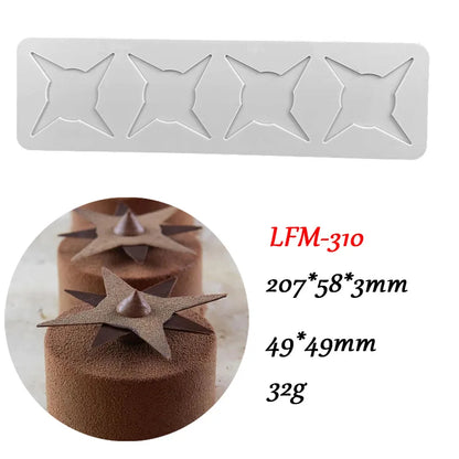 Chinoiserie Pavilion Silicone Mold — DIY Leaf, Flower & Swan Sugar Lace Pad for Chocolate & Crisp Cake Decoration