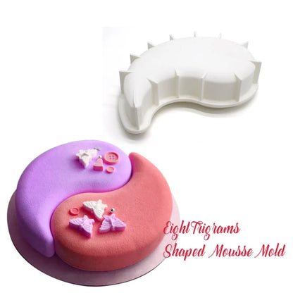 Round Corrugated Big Flower Silicone Mousse Cake Mold – Taiji French Dessert Baking & Chocolate Pudding Tool