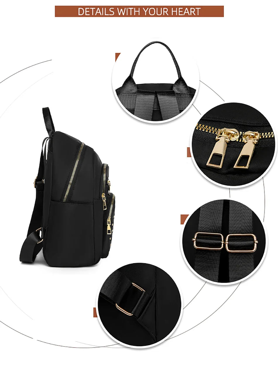 Luxury Designer Women's Oxford Rucksack - High-Quality, Small Schoolbag for Youth and Students, Leisure Outdoor Backpack, Travel Shoulder Bag