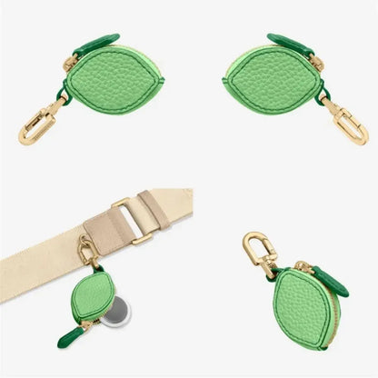 Mini Cherry & Strawberry Coin Purse – Cute PU Leather Keychain Bag for Earphones and Small Storage, Korean Style