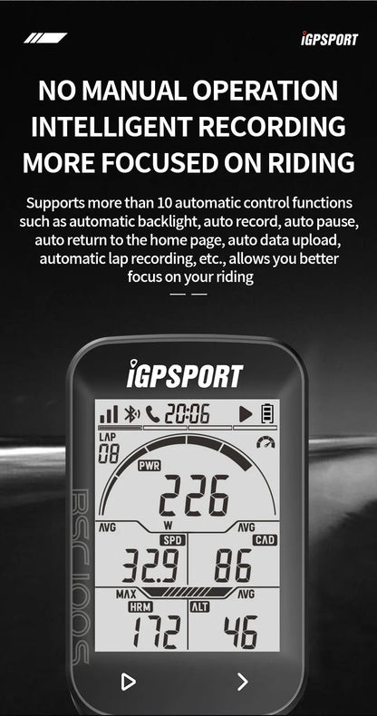 IGPSPORT BSC100S GPS Bike Computer — Wireless Speedometer & Cycling Odometer