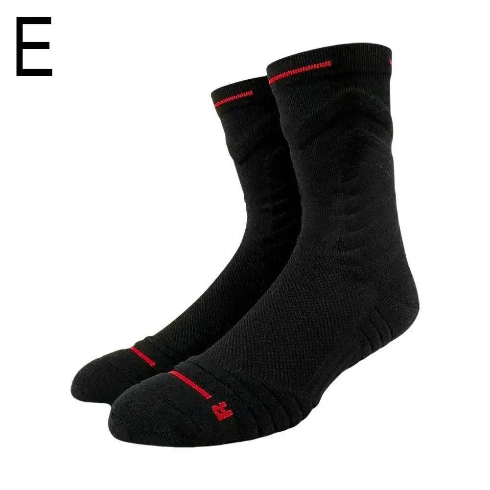 Bullfight 2.0 Men’s Basketball Socks - High-Top Thick Sports Socks for Running & Athletic Training