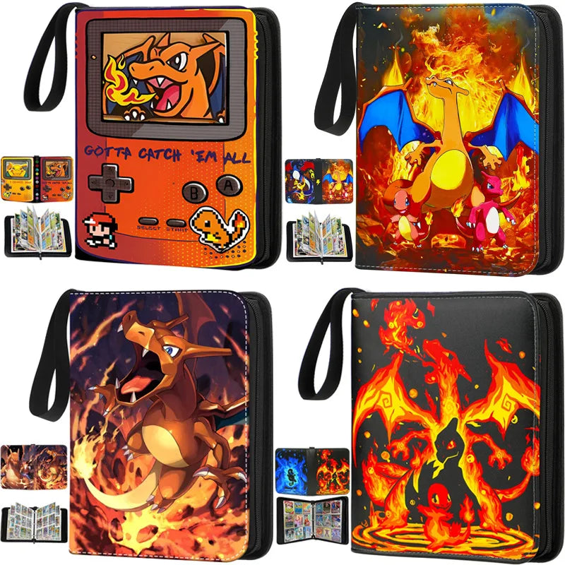 2025 Pokémon Card Album – 400pcs & 900pcs PU Zipper Collection Book for Cards, Photo Storage, Kids’ Toys & Gifts