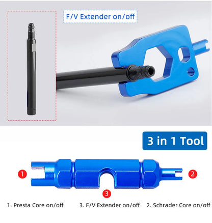 Deemount 2PCS Bicycle Tubeless Schrader Valves — Brass Core CNC Anodized MTB & Road Bike Rim Nipple