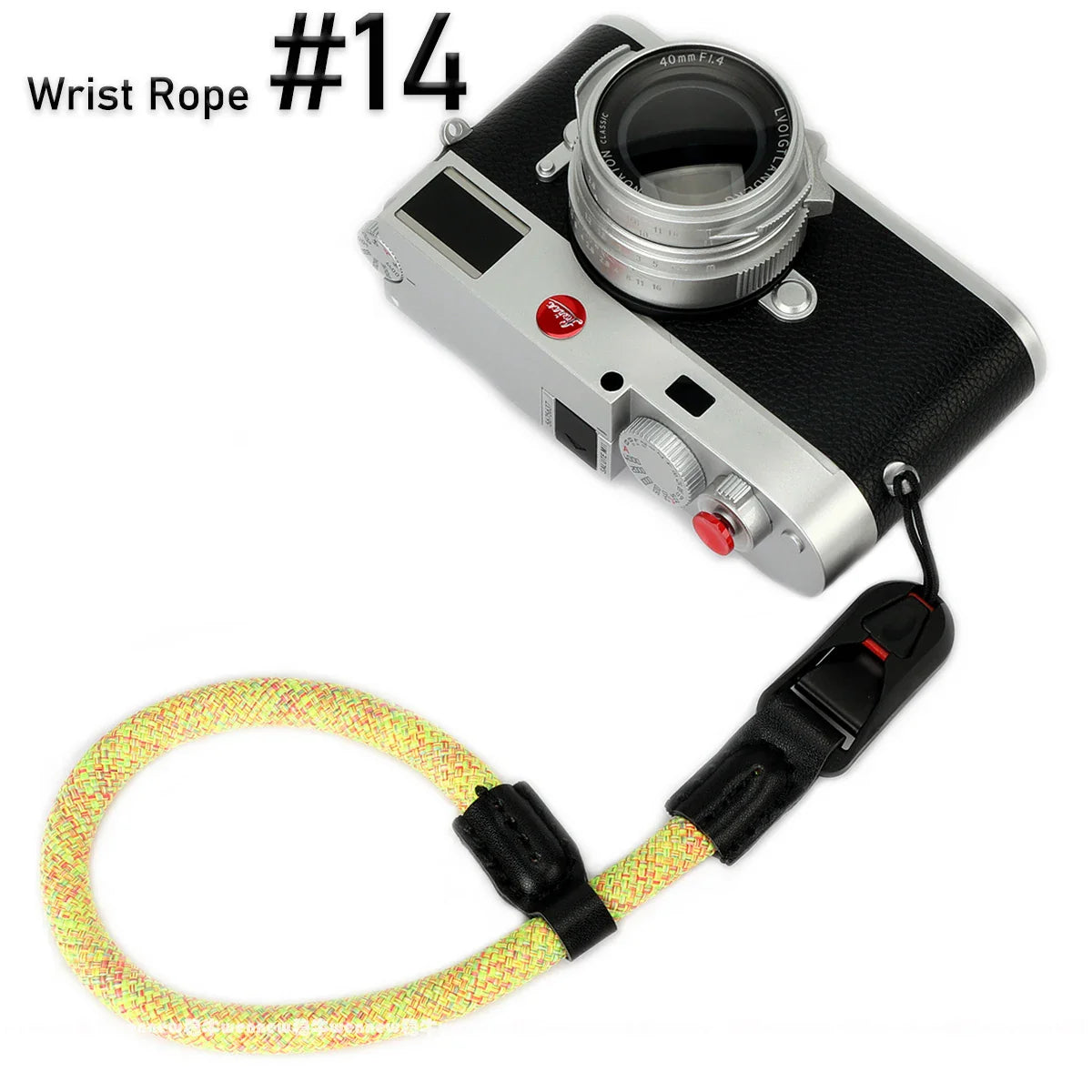 Nylon Rope Sling Quick Release Camera Strap – Wrist & Neck Shoulder Strap for Fujifilm, Sony, Nikon, Canon & Leica Mirrorless Cameras