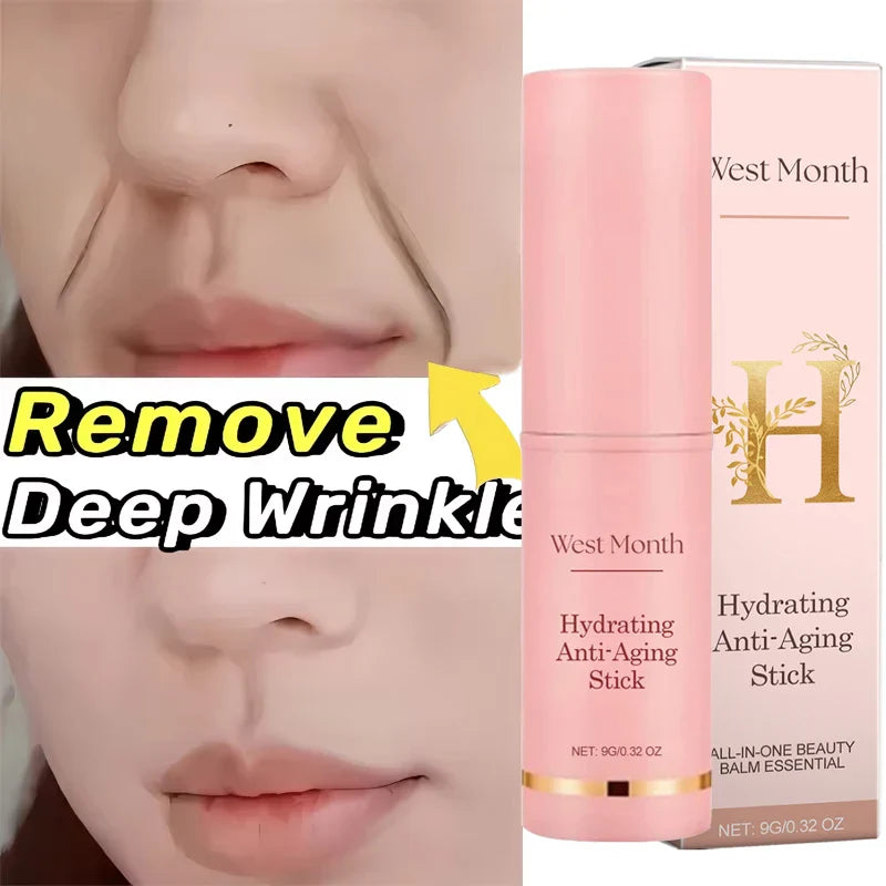 Collagen Multi-Bounce Balm Stick – Instant Wrinkle Removal, Anti-Aging, Firming & Brightening Moisturizer for Dull Skin