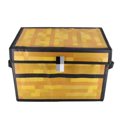 Minecraft-Inspired Large Chest Storage Box – Foldable Dustproof Organizer for Clothes, Blankets & Home Decor