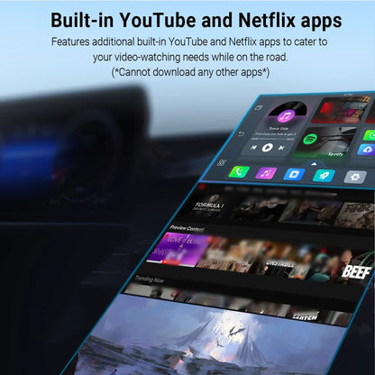 Ottocast Play2Video Pro Car Android AI Box – Wireless CarPlay & Android Auto Adapter, Netflix Ready, Single WiFi Plug & Play