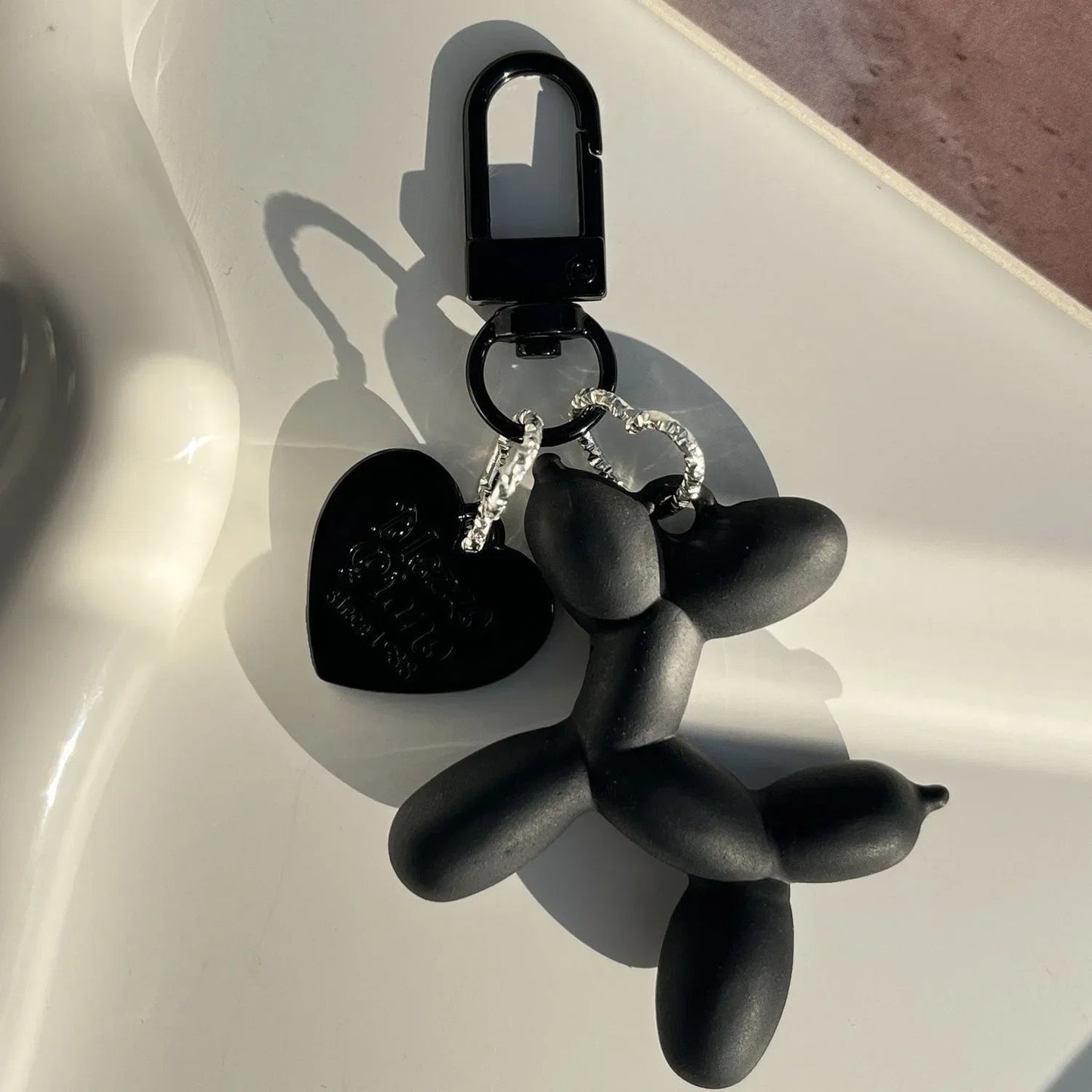 Jelly Balloon Dog Keychain - Cute Cartoon Dog Pendant Charm for Keys, Bags & Unisex Gifts
