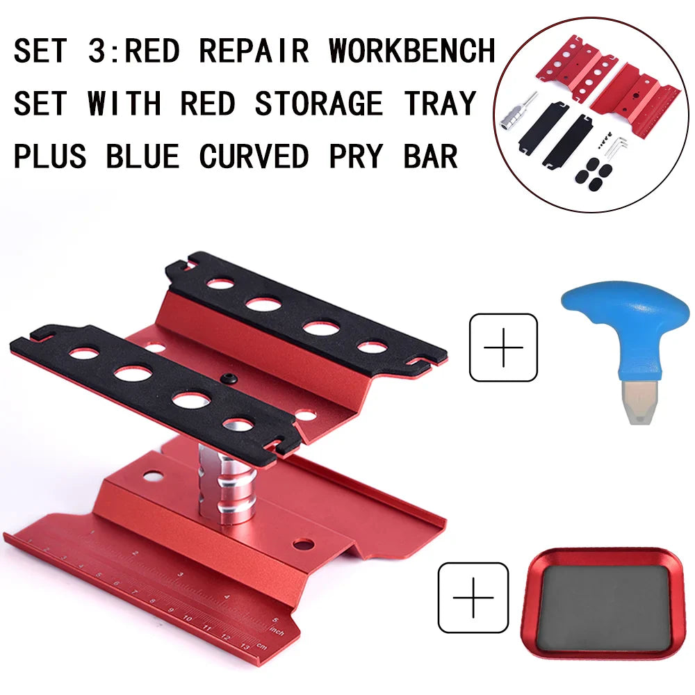 RC Car Tool Lifting Work Stand – 360° Rotating Repair Platform for 1/10 & 1/8 Buggy Crawler Cars