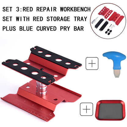 RC Car Tool Lifting Work Stand – 360° Rotating Repair Platform for 1/10 & 1/8 Buggy Crawler Cars