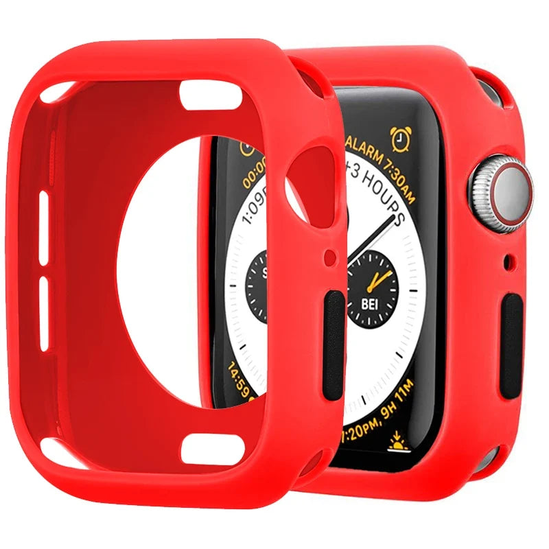 Silicone Protective Case for Apple Watch Series & Ultra - Shockproof Cover for 38mm–49mm Models