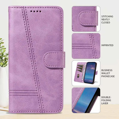 Leather Flip Wallet Case for Motorola Moto G & E Series (G13–G85, E13–E14) – Card Holder Stand Book Cover