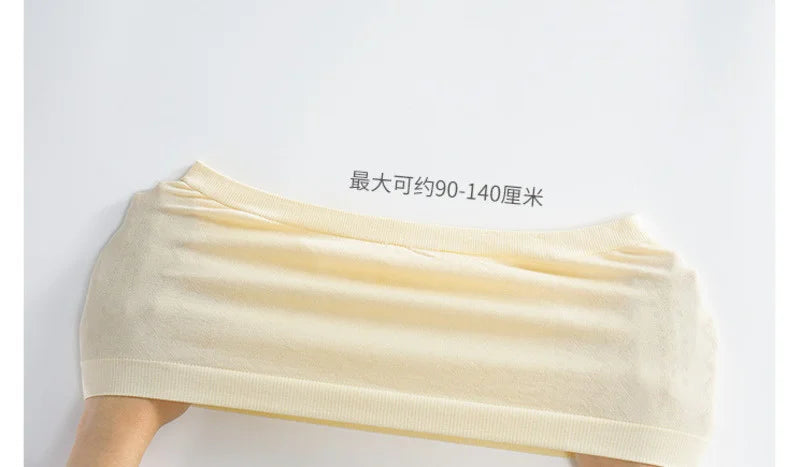 SP&CITY Women’s Summer Cotton Tube Top – Breathable Seamless Strapless Bra, No-Pad Underwear