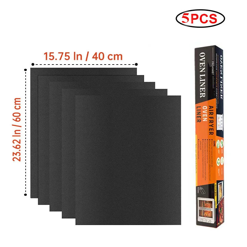 60x40cm Non-Stick BBQ Grill Mat - Heat Resistant Reusable Baking Sheet for Easy Cooking, Grilling & Outdoor Barbecue