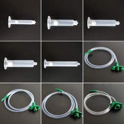 Plastic Helix Luer Lock Liquid Dispenser Tips – Glue Nozzle Adapter for 3cc, 5cc, 10cc, 30cc & 55cc Syringes
