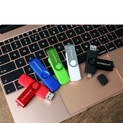 2-in-1 Metal OTG USB Flash Drive – Type-C & USB Memory Stick (4GB to 128GB) for Phones & PCs