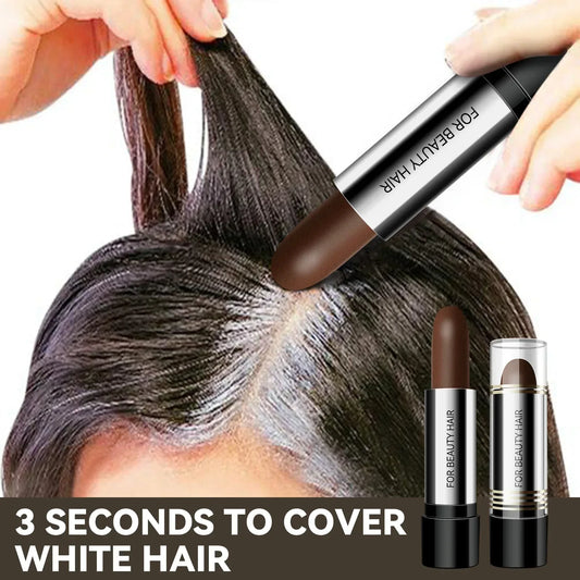Black & Brown Hair Dye Pen – Temporary One-Time Hair Coloring Stick, Covers Grey & White Hair, Styling & Makeup Tool