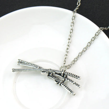 Roronoa Zoro Necklace – Three Swords Pendant Cosplay Anime Jewelry Accessory