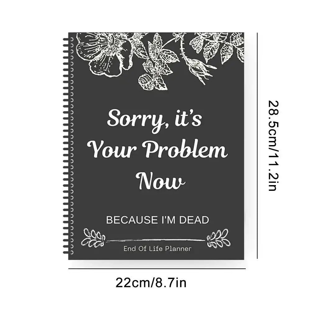 2025 Funny End-of-Life Planner – Humorous Organizer & Workbook for Stress Relief and Life Planning Guide