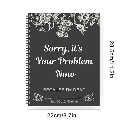 2025 Funny End-of-Life Planner – Humorous Organizer & Workbook for Stress Relief and Life Planning Guide