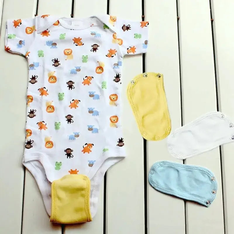 4PCS Baby Romper Set – Soft Jumpsuit Bodysuit with Lengthening Extender | Cute & Comfortable Infant Outfit