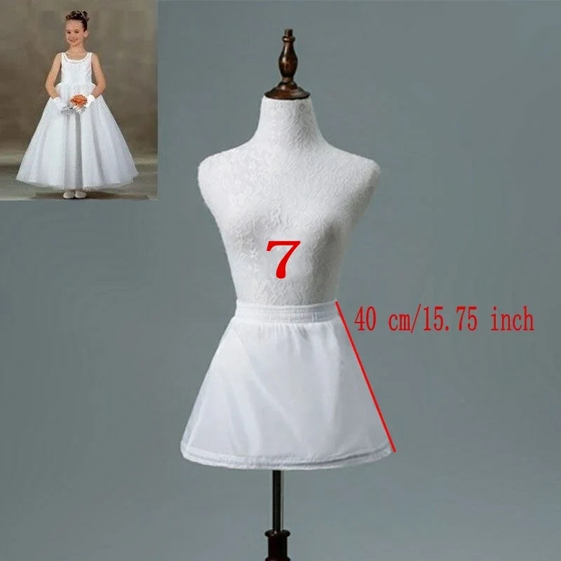Flower Girls Petticoat Underskirt - Lolita Tutu Skirt for Cosplay, Ballet & Party Dresses