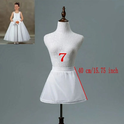 Flower Girls Petticoat Underskirt - Lolita Tutu Skirt for Cosplay, Ballet & Party Dresses