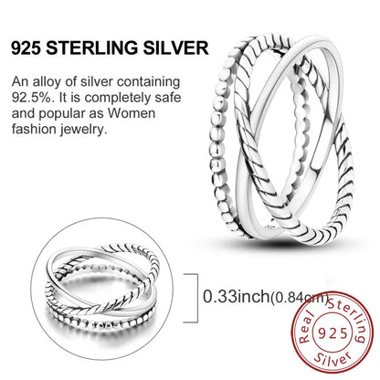 925 Sterling Silver Rings - Bow, Heart, Sun, Moon & Star Zircon Jewelry for Women, Birthday & Anniversary Gift