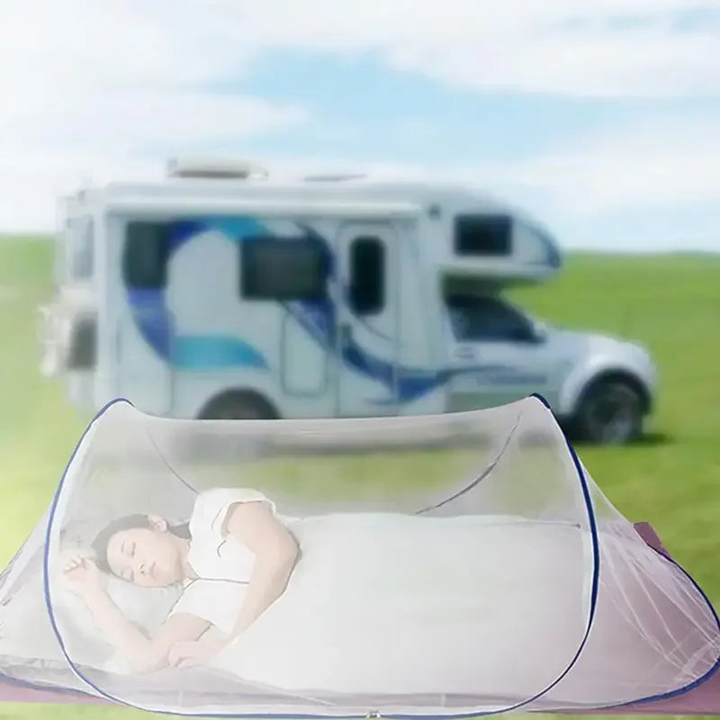 Outdoor Camping Mosquito Net – Portable Foldable Bed Tent for Family, Travel & Picnics